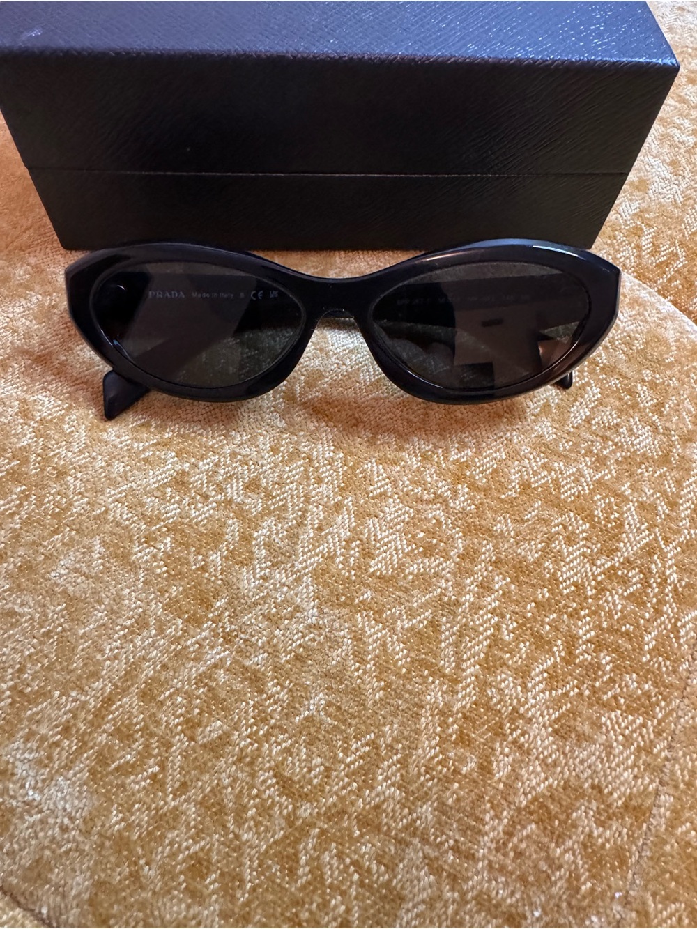 Prada Black Cat-Eye Designer Sunglasses